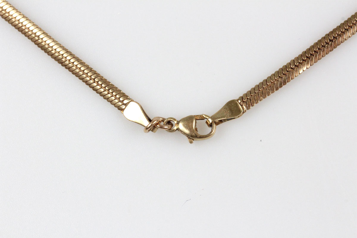 Collier 14 Karat Gold 8 Brillanten Halskette Diamanten Schmuck Damen Geschenk