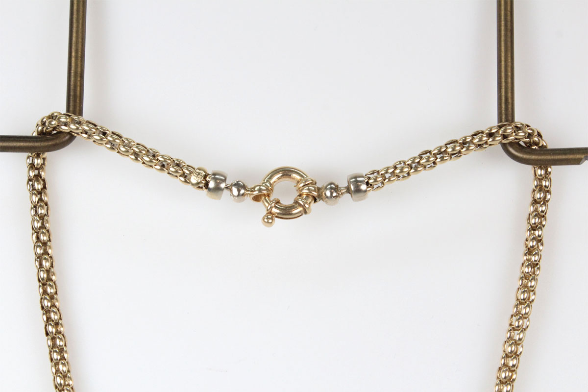 Halskette 14 Karat Gold Gelbgold Schmuck Kette Collier Unisex Geschenk