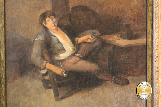 Ölbild Josef Reich Im Weinkeller um 1850 Ölgemälde Kunst Malerei