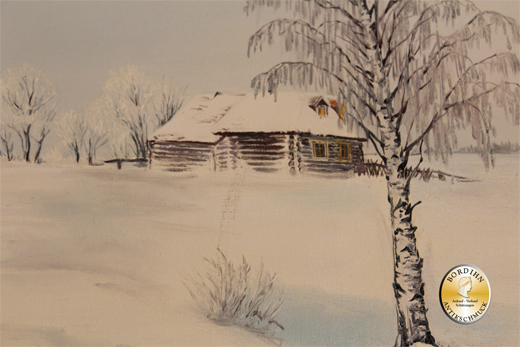Ölbild; Schürer, Winterlandschaft