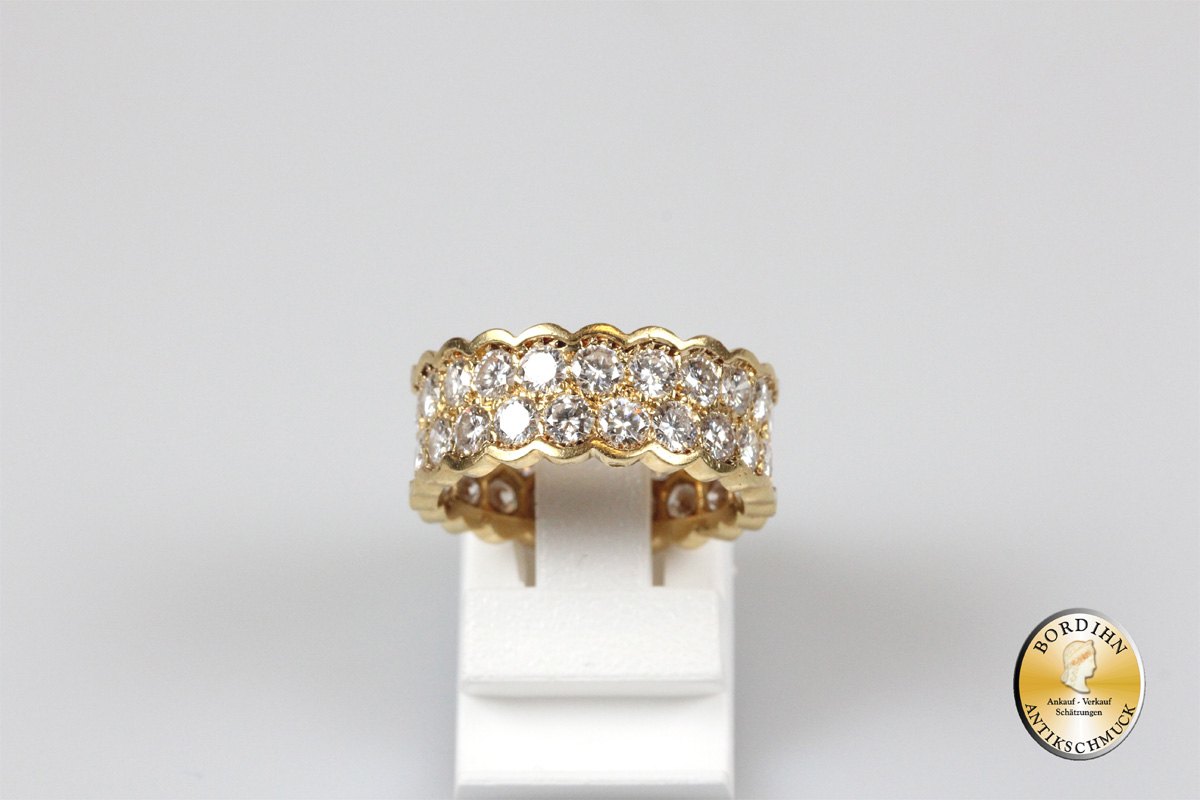 Ring 18 Karat Gold 3ct Brillanten Trauring Frankreich Goldring Diamant
