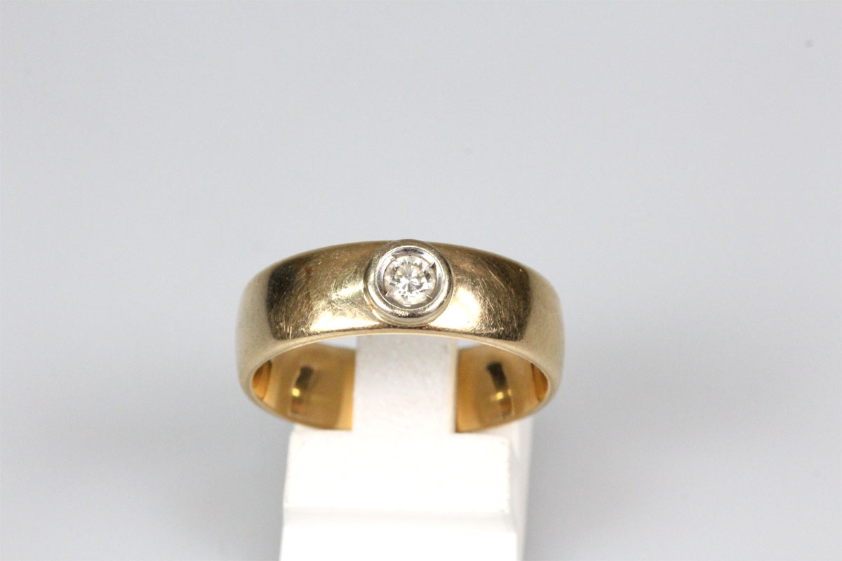 Ring 14 Karat Gold Diamant antik Schmuck Goldring Unisex Geschenk