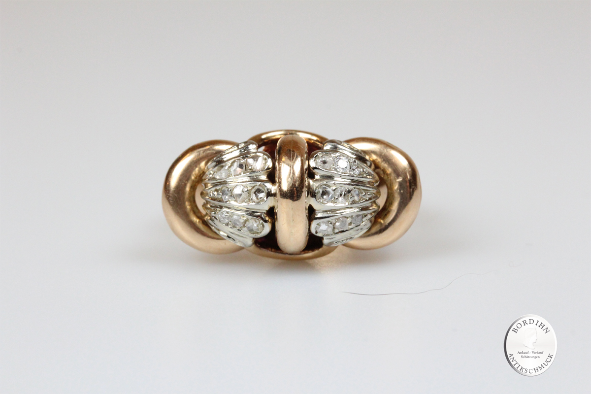 Ring 18 Karat Gold Diamanten Edelsteine Fingerring Damenring Geschenk