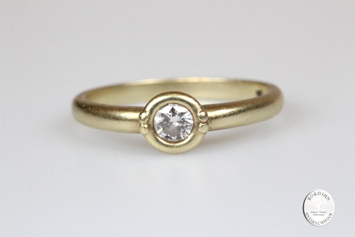 Ring 14 Karat Gold Diamant Goldring Diamantring Schmuckring Geschenk