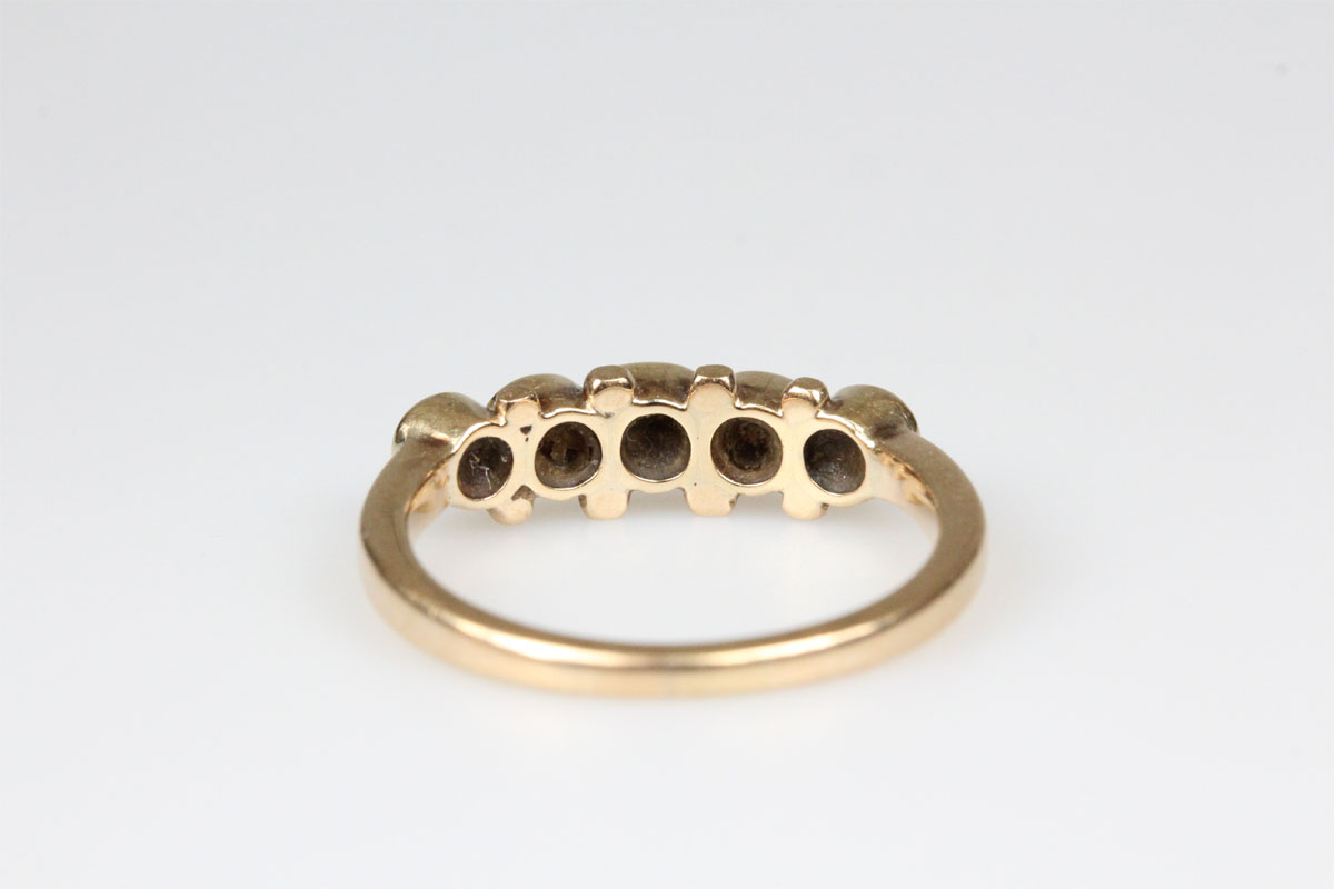 Ring 560 Gold Rubin Brillant Edelsteine Antik Schmuck Damen Geschenk
