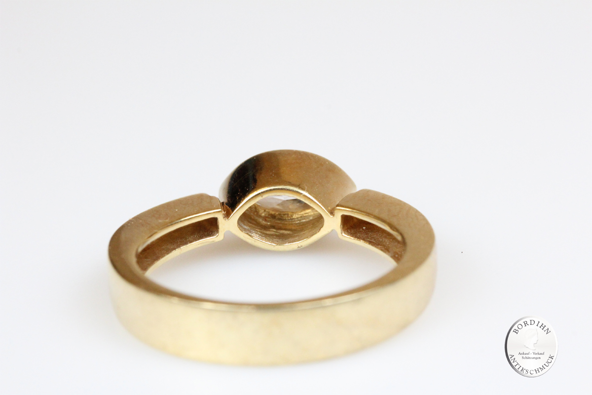 Ring 9 Karat Gold mit Farbstein Schmuckring Fingerring Damen Geschenk