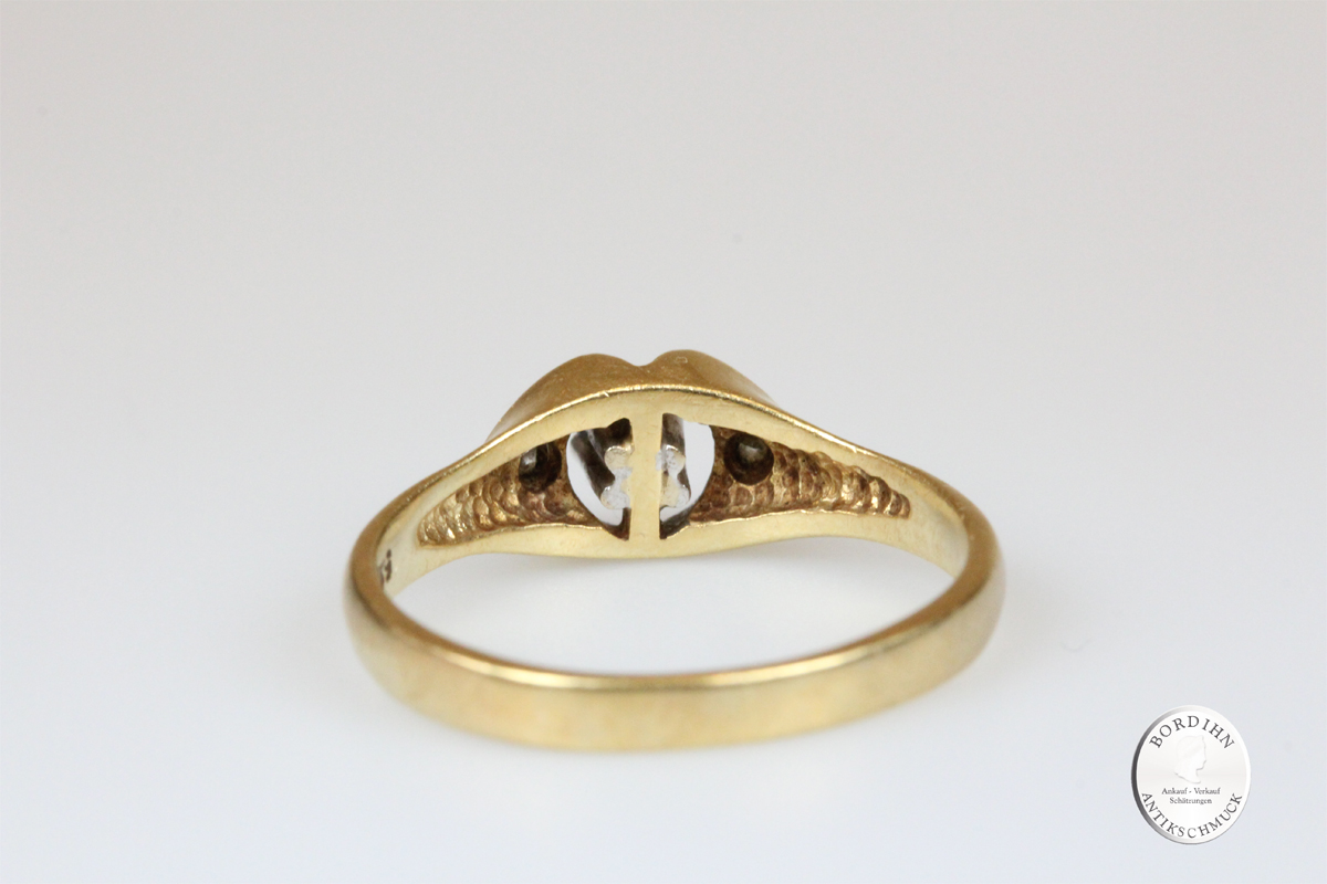 Ring 14 Karat Gold Saphir Diamanten Goldring Schmuck Edelsteine Geschenk