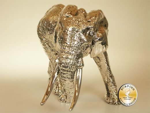 Elefant 925 Silber Wachskern elektrolytisches Verfahren Tier Skulptur